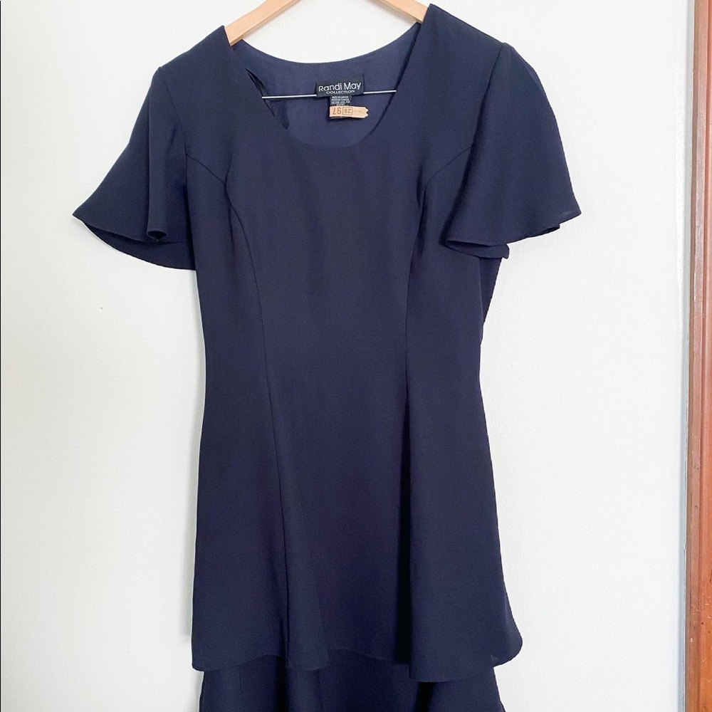 navy 90’s dress